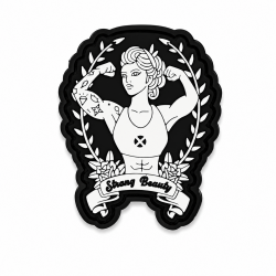 Patch velcro PVC 3D Strong Beauty pour sac tactique CrossFit