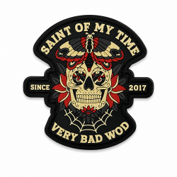 Patch velcro PVC 3D Saint of my Time pour sac tactique CrossFit