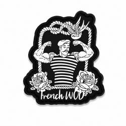Patch velcro PVC 3D French Wod pour sac tactique CrossFit