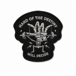 HAND OF DESTINY black woven velcro patch | VERY BAD WOD