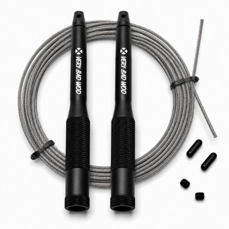 Corde à sauter VELOCITY 2.0 gris non gainé| VERY BAD WOD