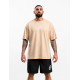 T-Shirt oversize unisexe brun grège WAKE UP BEFORE TIME CAP | VERY BAD WOD
