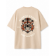 T-Shirt oversize unisexe greige brown SAINT OF MY TIME | VERY BAD WOD