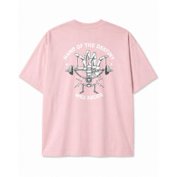 Unisex light pink oversized T-Shirt HAND OF DESTINY | VERY BAD WOD