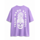 Unisex purple oversized T-Shirt TRAIN HARD STAY COOL | VERY BAD WOD
