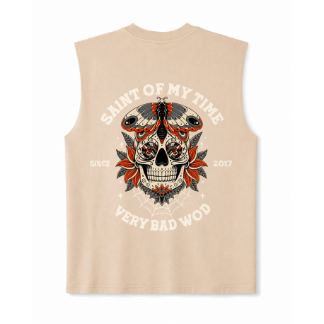 Muscle Tank Oversize Brun grège Saint of my time Very Bad Wod