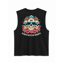 Muscle Tank Oversize Noir Always with my buddys Very Bad Wod