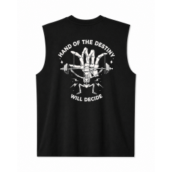 Muscle Tank Oversize Noir Hand of Destiny Very Bad Wod
