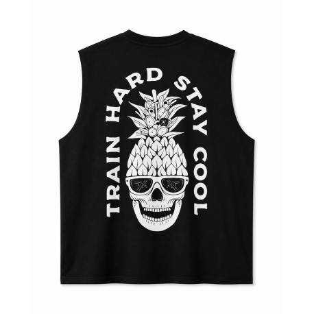 Muscle Tank Oversize Very Bad Wod Train hard stay cool noir Muscle tank sport