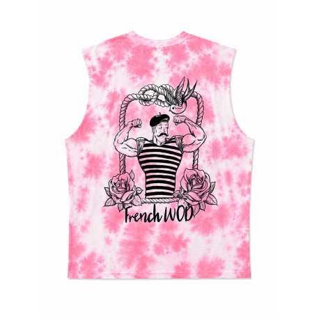 Muscle Tank Oversize Rose Tie Dye French Wod Very Bad Wod