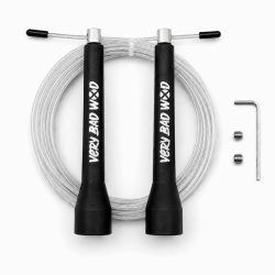 Corde à sauter Very Bad WOD Jumpy 2.0 câble gris transparent
