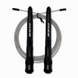 Corde à sauter Very Bad Wod Stormy noire câble gris 1,8 mm non gainé pour CrossFit®