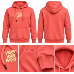 Hoodie unisex THE SWEETY Coral | VERY BAD WOD