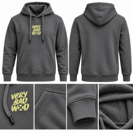 Hoodie unisex THE SWEETY Charcoal Gray | VERY BAD WOD