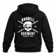 Sweat Heavy Duty Hoodie 2 noir – imprimé Barbell Regiment Strength & Honor au dos