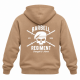 Sweat Heavy Duty Hoodie 2 marron – imprimé Barbell Regiment Strength & Honor au dos