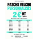 Packs de patchs velcro personnalisés avec votre logo