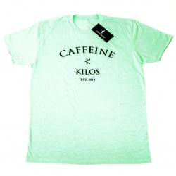 T-shirt Homme Vert menthe pour Athlète- CAFFEINE & KILOS
