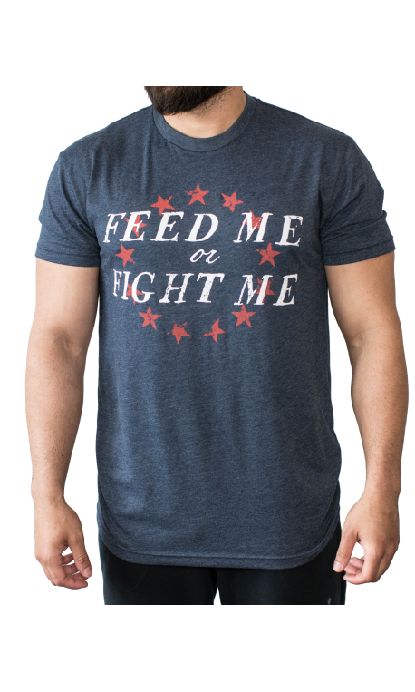 T-shirt Homme AMERICAN TEE FEED ME FIGHT ME