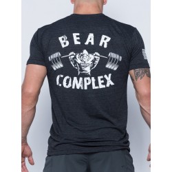 Tee-Shirt homme noir BEAR COMPLEX SAVAGE BARBELL