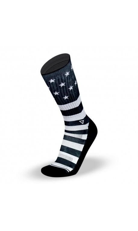 Chaussettes  Noires STARS AND STRIPES LITHE