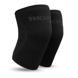 6 mm pair of Knee Sleeves Black | THORN FIT
