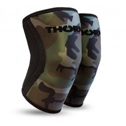 6 mm pair of Knee Sleeves green CAMO| THORN FIT