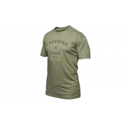 T-shirt Athlète Homme Caffeine and Kilos - Logo T OD green