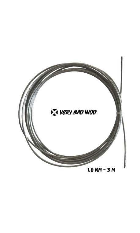 Grey uncoated cable 1.8 mm and 3 m | VERY BAD WOD