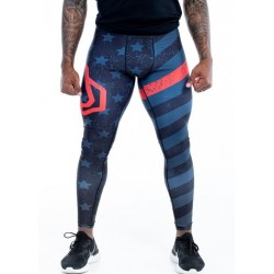 FEED ME FIGHT ME Legging homme multicolor THIN RED LIGNE ENDURANCE