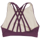 Training bra purple 6 STRAPS HIGH CHEST WINE for women | SAVAGE BARBELL