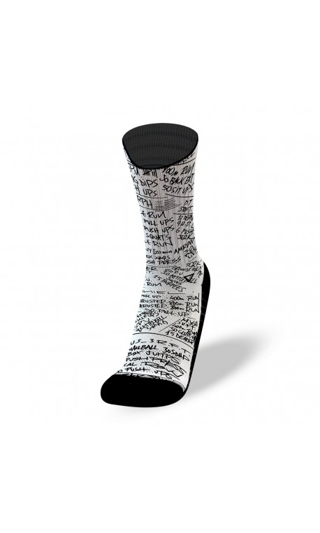 White workout socks HERO WODS | LITHE APPAREL