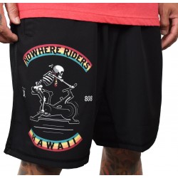 Short HYBRIDE Homme noir NOWHERE RIDER HAWAI CHAPTER | PROJECT X