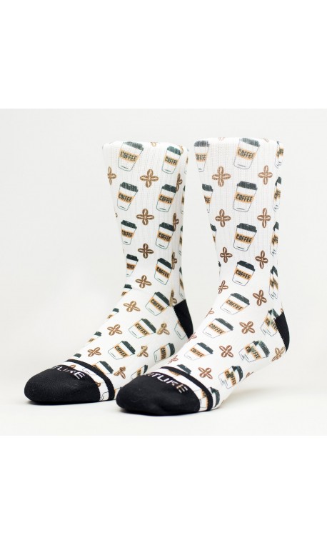 Chaussettes blanches COFFEE SNOB | WODABLE