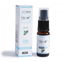 MCT CBD oil 10% 10 ml bottle mint flavor | HEXA3