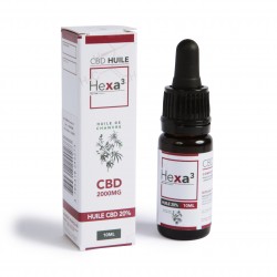 Organic hemp oil with CBD 20% 10 ml bottle | HEXA3