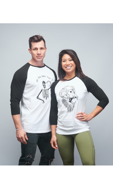 Baseball T-shirt unisexe noir GORILLA OPS| VERY BAD WOD x WILL LENNART TATOO