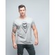 T-shirt unisexe gris SKULL| VERY BAD WOD x WILL LENNART TATOO