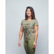 T-shirt Femme vert chiné FRENCH WOD | VERY BAD WOD x WILL LENNART TATOO