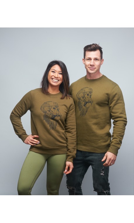 Unisex Sweat-shirt grey GORILLA OPS by VERY BAD WOD