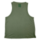 Training muscle tank green khaki RACERBACK for women - SAVAGE BARBELL