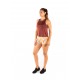 Training muscle tank vintage brick RACERBACK for women - SAVAGE BARBELL