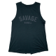 Training cross tank TIE-BACK black for women | SAVAGE BARBELL