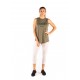 Training cross tank TIE-BACK green khaki for women | SAVAGE BARBELL