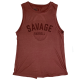 Training cross tank TIE-BACK vintage brick for women | SAVAGE BARBELL