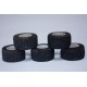 Pack de 5 Finger Tape Noir 2.5 mm x 4.5 m Taille unique