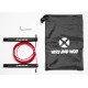 Corde à sauter noire câble rouge Speed + | VERY BAD WOD