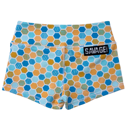 Training short multicolor HONEYCOMB for women | SAVAGE BARBELL