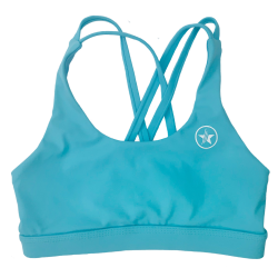 Brassière femme 4 STRAPS LOW CUT TEAL| SAVAGE BARBELL